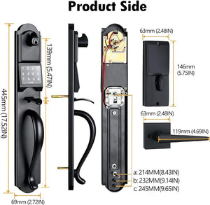 Electronic Double Door Handle Lockset 2018